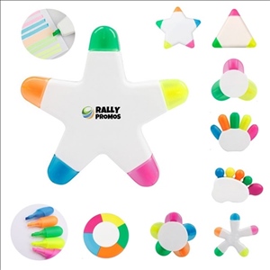 5 in 1 Fluorescent Markers Highlighter